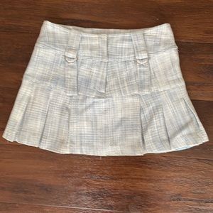 Blue plaid miniskirt